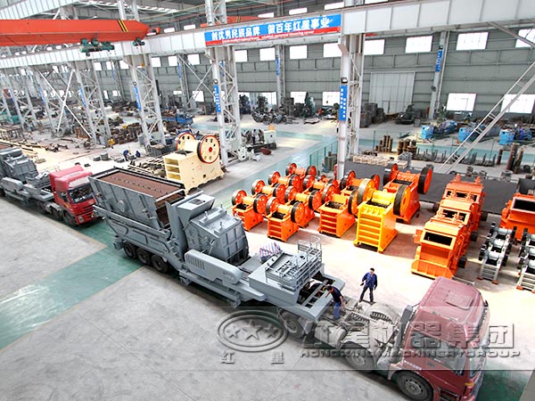 建筑垃圾移動破碎站處理設備發(fā)貨