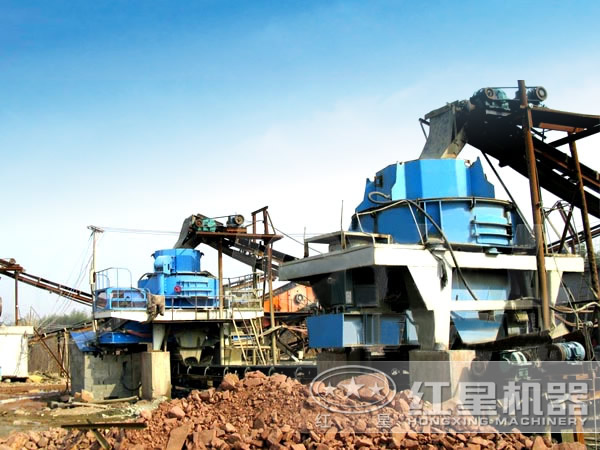 制沙機生產(chǎn)現(xiàn)場實拍