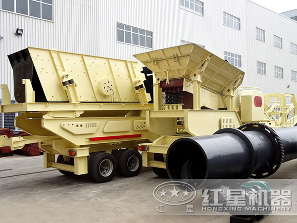 紅星環(huán)保的移動(dòng)錘式破碎站