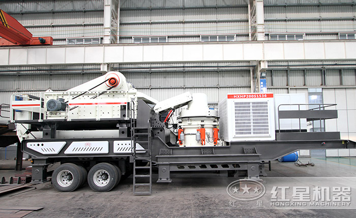 時產200噸輪胎式砂石破碎站