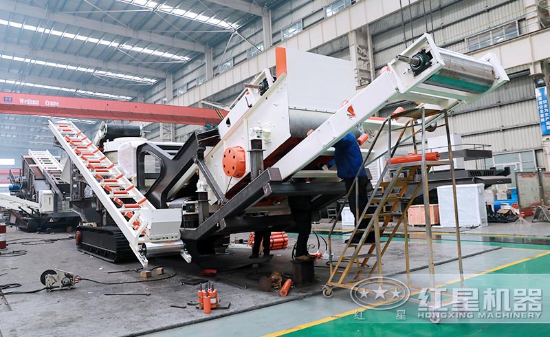 履帶式移動破碎站制造車間