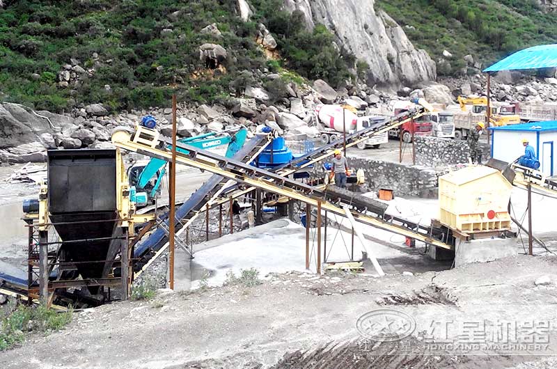 紅星客戶制砂生產現場