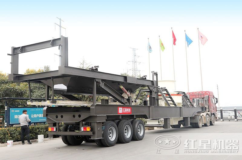 河南紅星的移動式破碎設(shè)備正準(zhǔn)備發(fā)往安徽合肥