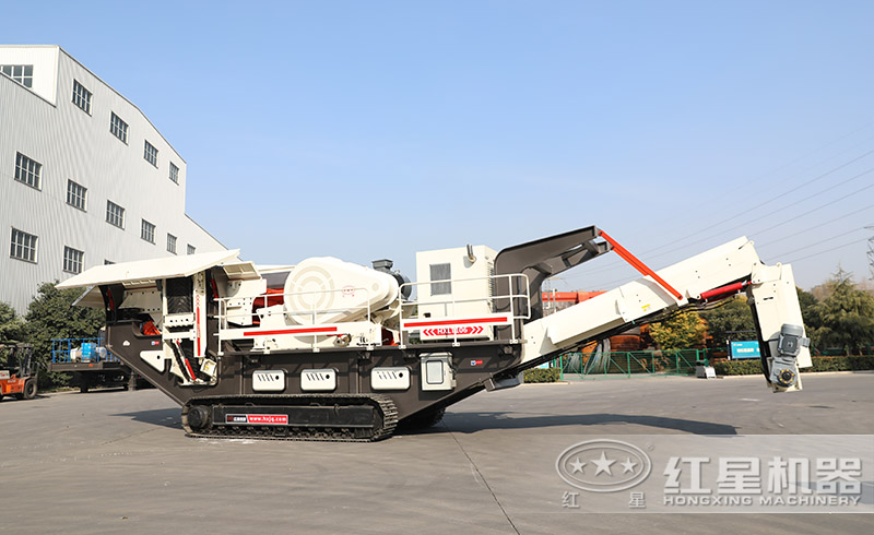 紅星小型全自動打石頭機器靈活移動，適應性強