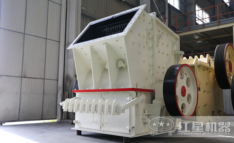 紅星單段錘式破碎機(jī)簡(jiǎn)化碎石流程，一破頂兩破