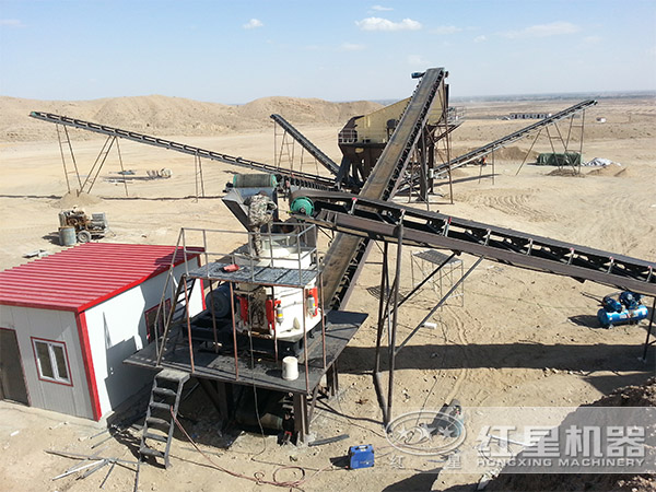 山東用戶液壓圓錐破碎機(jī)碎石現(xiàn)場