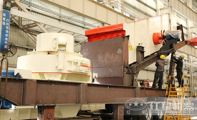 紅星破石機(jī)鑄造車間一角