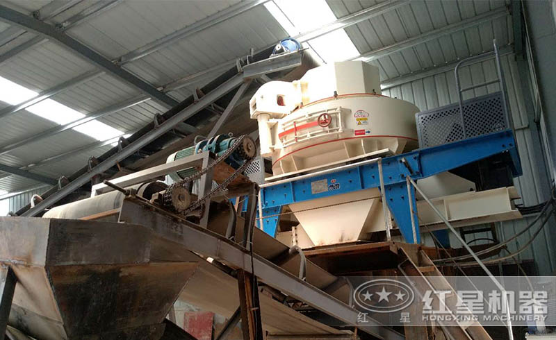 紅星制砂機(jī)粉砂生產(chǎn)線現(xiàn)場(chǎng)