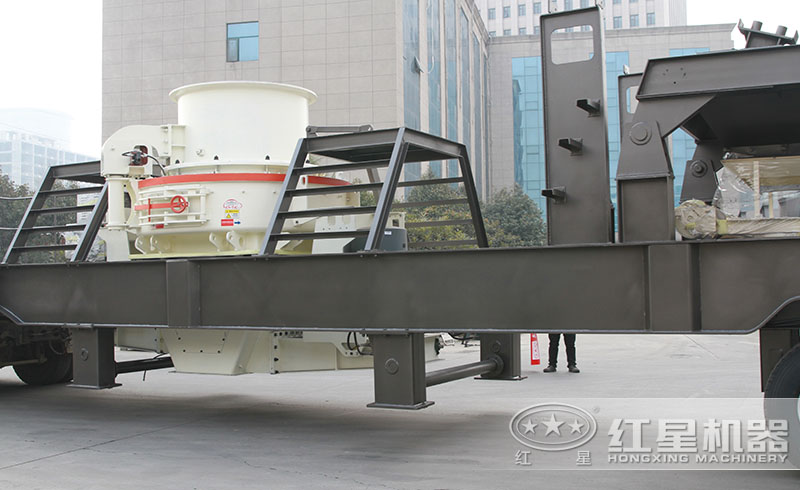 紅星移動式制砂機(jī)自由轉(zhuǎn)場，流動打沙