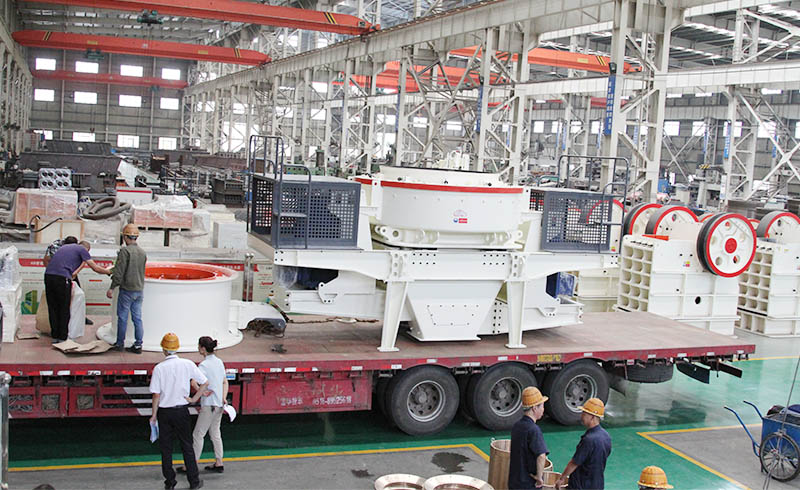 貴州用戶在紅星購(gòu)置的全套大理石廢料制砂設(shè)備正火速裝車(chē)發(fā)貨中
