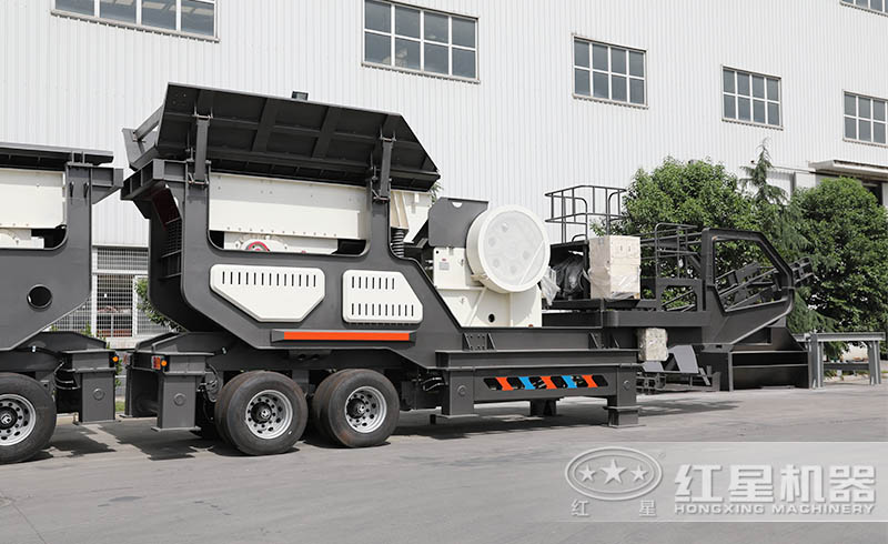 紅星移動式破碎站，多種組機方式，實現(xiàn)多種打沙效果