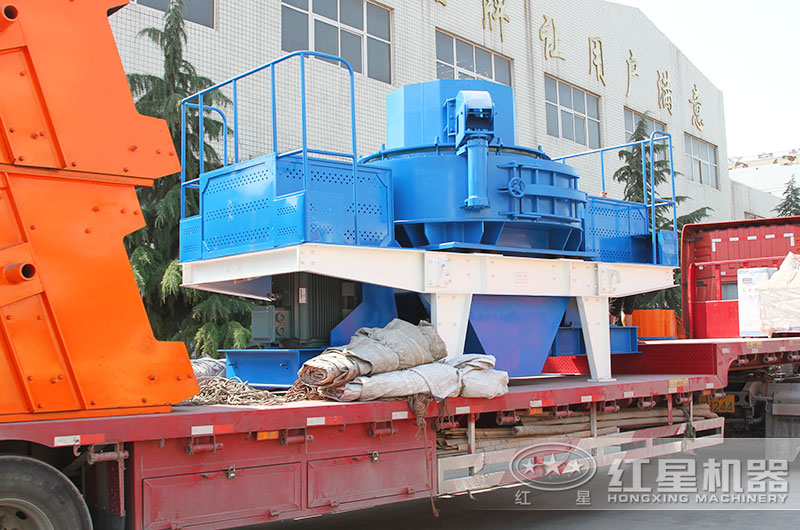 鵝卵石制砂機發(fā)往現場