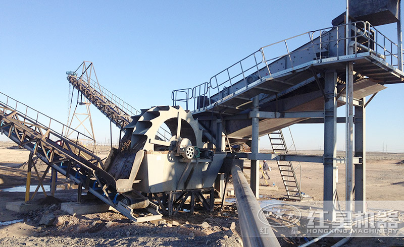 紅星用戶(hù)制砂洗沙現(xiàn)場(chǎng)
