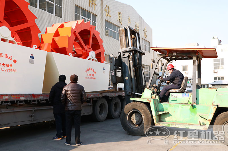 洗砂機(jī)參觀與發(fā)貨