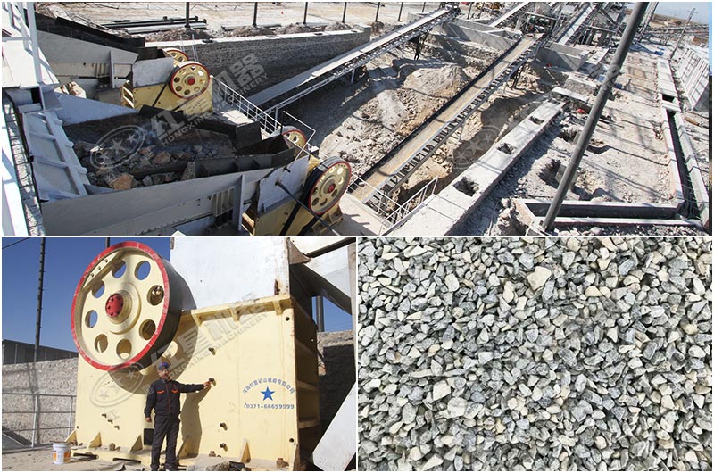 破碎生產(chǎn)現(xiàn)場實拍