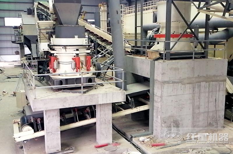 多缸液壓圓錐式破碎機生成車間圖